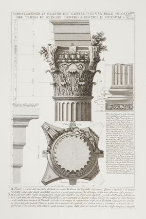 Capitello di una colonna del tempio di giunone