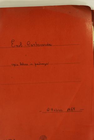ENEL- Carbosarda: Copie di lettere in partenza, ottobre 67