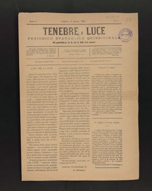 A. 1, n. 1 (5 agosto 1883), p. 1