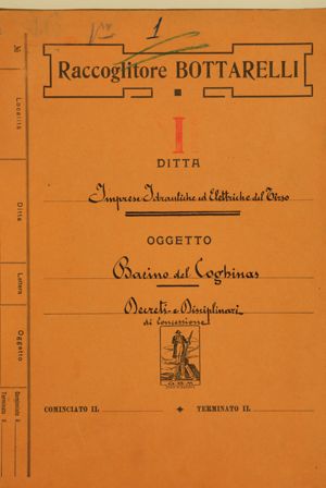 Bacino del Coghinas - Decreti e Disciplinari di concessione