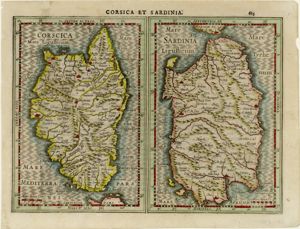 Corsica et Sardinia, pagina 623 dell'Atlas Minor