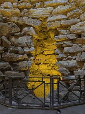 Armungia, nuraghe Armungia, nicchia con cisterna per la raccolta delle acque