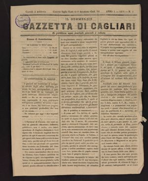 Gazzetta di Cagliari. Il commercio