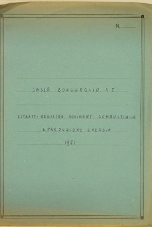 Cassa Conguaglio S.T. - Estratti registro movimenti combustibile e produzione di energia 1951