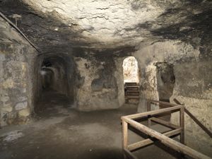 Cagliari, anfiteatro romano, ambienti di servizio nell'ambulacro inferiore
