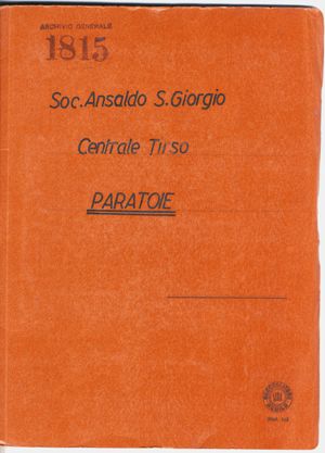 Soc. Ansaldo San Giorgio - Centrale Tirso - Paratoie