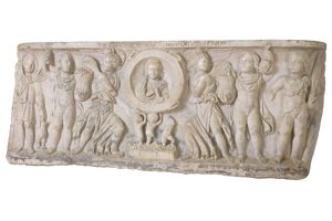 Cagliari, Museo Archeologico Nazionale, sarcofago marmoreo a lenos