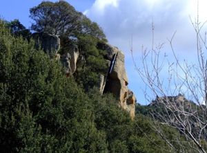 Monte Ortobene, rilievi granitici