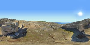 Area archeologica di Tharros (Cabras), panorama virtuale
