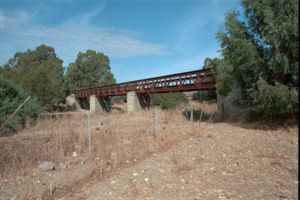 Ponte in ferro Ferrovia FMS tratto Siliqua