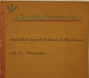 Contratti di acquisto di terreni da Panu Francesco e da Bua Tommaso( rep n.207/24 e 320/25). Atti notarili dott. Italo Lobina