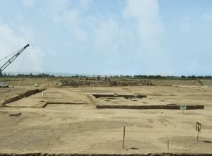 L’area archeologica di Cuccuru is Arrius in corso di scavo