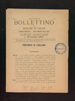 A. 5, n. 5 (settembre/ottobre 1897), p. 1