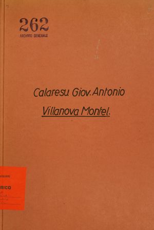 Calaresu Giov. Antonio - Villanova Monteleone