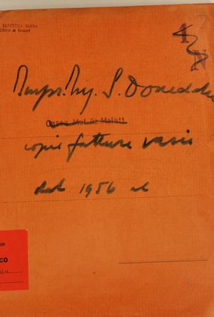 Impresa ing. S. Doneddu - Copia fatture varie dal 1956