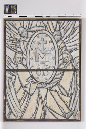Angeli sorreggenti simboli mariani