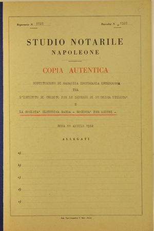 Sostituzione di garanzia ipotecaria intercorsa tra ICPU e SES