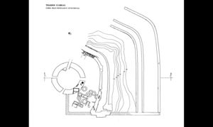 Ricostruzione delle fortificazioni di Murru Mannu proposta da F. Barreca (da F. Barreca, La civiltà fenicio-punica in Sardegna, Sassari 1986, fig. 15