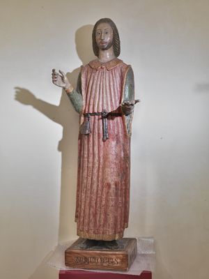 Ozieri, Museo diocesano, statua lignea di sant'Antioco sulcitano